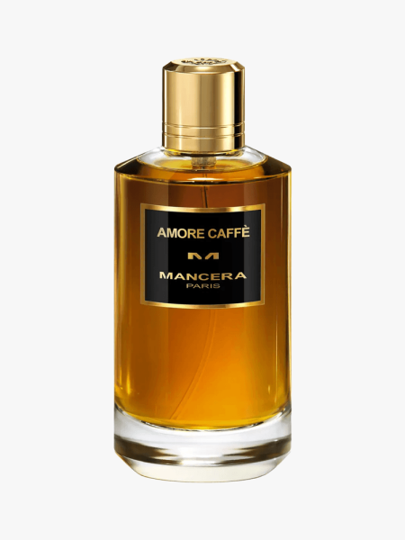 Mancera Amore Caffe Eau de Parfum in branded component on a light gray background