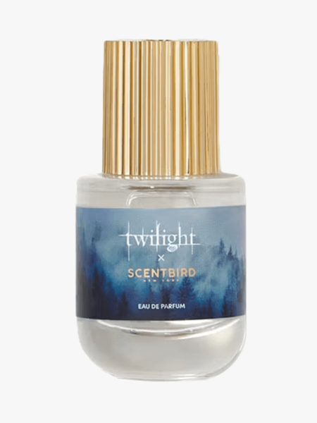 Twilight x Scentbird Twilight Eau de Parfum in branded component on a light gray background