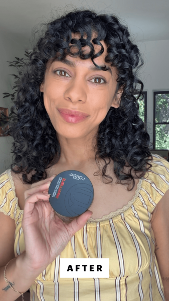 Shipin after applying the L'Oral Paris Infallible Cushion Foundation